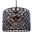 Madison 27.5" Matte Black 8 Light Chandelier With Silver Shade Royal Cut Crystal Trim