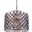 Madison 27.5" Polished nickel 8 Light Chandelier With Silver Shade Royal Cut Crystal Trim