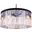 Sydney 31.5" Matte Black 8 Light Chandelier With Clear Royal Cut Crystal Trim