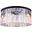Sydney 31.5" Matte Black 8 Light Flush Mount With Clear Royal Cut Crystal Trim