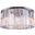 Sydney 31.5" Polished nickel 8 Light Flush Mount With Clear Royal Cut Crystal Trim