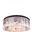 Sydney 43.5" Matte Black 10 Light Flush Mount With Clear Royal Cut Crystal Trim