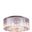 Sydney 43.5" Polished nickel 10 Light Flush Mount With Clear Royal Cut Crystal Trim