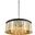 Sydney 43.5" Matte Black 10 Light Chandelier With Golden Teak Royal Cut Crystal Trim