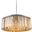 Sydney 43.5" Polished nickel 10 Light Chandelier With Golden Teak Royal Cut Crystal Trim