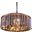 Sydney 43.5" Polished nickel 10 Light Chandelier With Silver Shade Royal Cut Crystal Trim