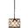 Madison 12" Matte Black 3 Light Pendant Royal Cut Crystal Trim