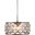 Madison 20" Polished Nickel 5 Light Pendant Royal Cut Crystal Trim