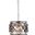 Madison 12" Polished Nickel 3 Light Pendant With Silver Shade Royal Cut Crystal Trim