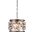 Madison 12" Polished Nickel 3 Light Pendant With Clear Royal Cut Crystal Trim