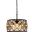 Madison 16" Matte Black 4 Light Pendant With Golden Teak Royal Cut Crystal Trim