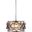 Madison 16" Polished Nickel 4 Light Pendant With Silver Shade Royal Cut Crystal Trim