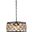 Madison 20" Matte Black 5 Light Chandelier With Golden Teak Royal Cut Crystal Trim