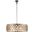 Madison 32" Polished Nickel 8 Light Chandelier With Golden Teak Royal Cut Crystal Trim