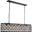 Madison 13" Matte Black 7 Light Chandelier Royal Cut Crystal Trim