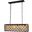 Madison 13" Matte Black 6 Light Chandelier With Golden Teak Royal Cut Crystal Trim