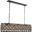 Madison 13" Matte Black 7 Light Chandelier With Golden Teak Royal Cut Crystal Trim