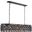 Madison 13" Matte Black 7 Light Chandelier With Silver Shade Royal Cut Crystal Trim