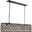 Madison 13" Matte Black 7 Light Chandelier With Clear Royal Cut Crystal Trim