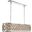 Madison 13" Polished Nickel 7 Light Chandelier With Golden Teak Royal Cut Crystal Trim