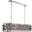 Madison 13" Polished Nickel 7 Light Chandelier With Silver Shade Royal Cut Crystal Trim