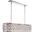 Madison 13" Polished Nickel 7 Light Chandelier With Clear Royal Cut Crystal Trim