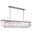 Sydney 60" Polished nickel 12 Light Chandelier With Clear Shade Royal Cut Crystal Trim