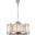 Chelsea 28" Polished nickel 8 Light Chandelier With Golden Royal Cut Crystal Trim