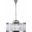 Chelsea 28" Polished nickel 8 Light Chandelier With Clear Shade Royal Cut Crystal Trim