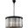 Sydney 26" Matte Black 8 Light Chandelier With Silver Royal Cut Crystal Trim