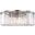 Sydney 43.5" Polished nickel 10 Light Flush Mount With Clear Shade Royal Cut Crystal Trim