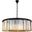 Sydney 43.5" Matte Black 10 Light Chandelier With Golden Royal Cut Crystal Trim