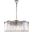 Sydney 43.5" Polished nickel 10 Light Chandelier With Clear Shade Royal Cut Crystal Trim