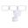 13.25 Inch 3 Light LED CCT Adj. Outdoor Motion Sensor Security Flood Light In White
