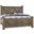 Cool Rustic Stone Grey King X Style Bed