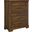 Cool Rustic Amber 5 Drawer Chest