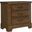 Cool Rustic Amber 3 Drawer Nightstand
