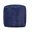 18 Inch Chenille Cube Pouf Ottoman In Blue