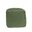 18 Inch Cotton and Jute Cube Pouf Ottoman In Moss Green and Natural