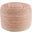18 Inch Fabric Cylinder Striped Pouf Ottoman In Pink