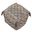 18 Inch Jute Cube Trellis Pouf Ottoman In Taupe and Natural Gray