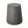 18 Inch Solid Wood Round End Table In Ebony