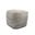 18 Inch Wool Cube Pouf Ottoman In Gray
