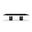 180 Inch Marble Double Pedestal Base Dining Table In Black