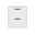 19 Inch Wood Two Drawer Nightstand In White