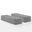 2 Piece Outdoor Chaise Lounge Furniture Cover Set In Gray
