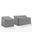2 Piece Outdoor Furniture Cover Set In Gray