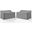 2 Piece Outdoor Loveseat Furniture Cover Set In Gray
