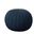 20 Inch Cotton Round Pouf Ottoman In Blue