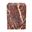 20 Inch Marble Square Block End Table In Red